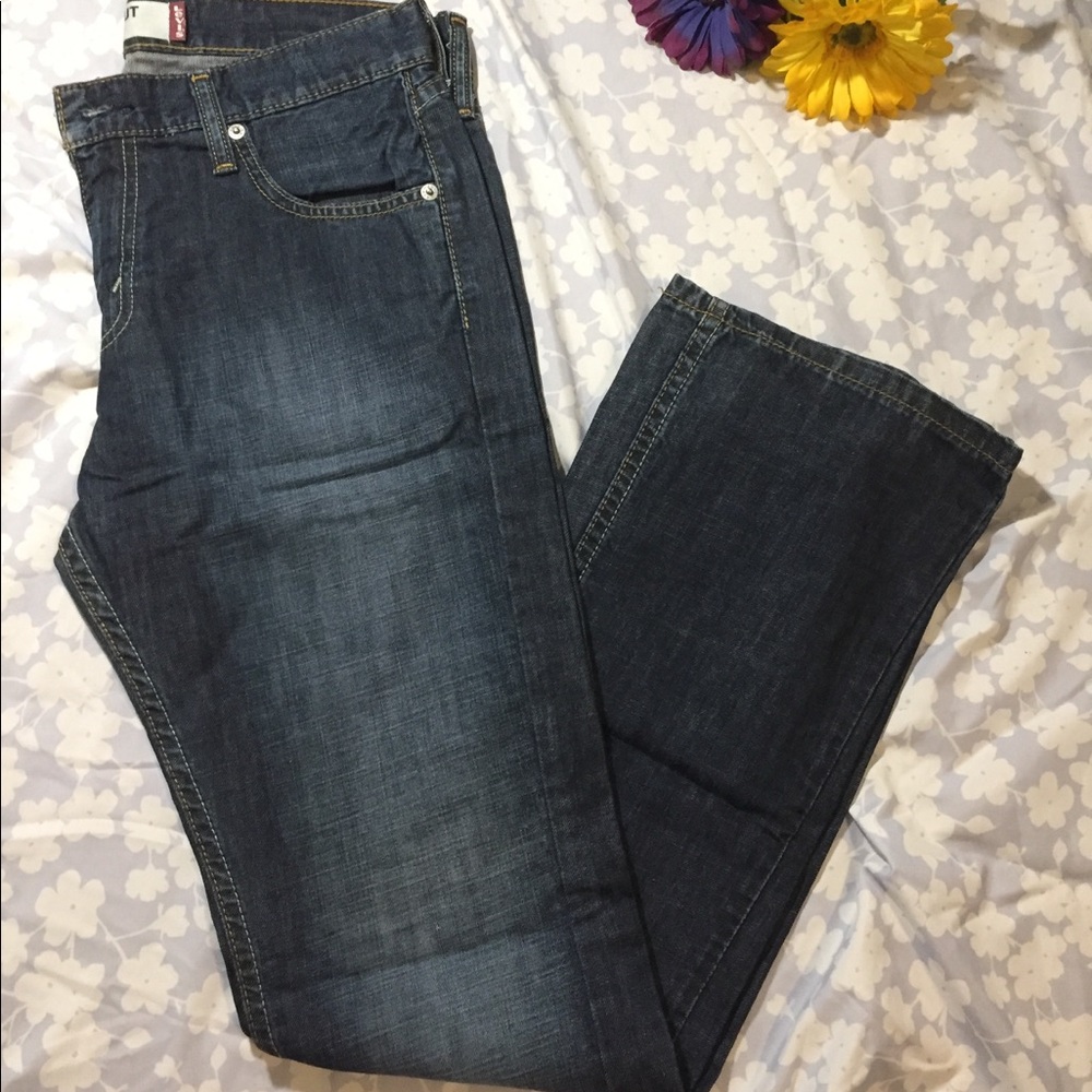 Levi bootcut denim blue jeans!